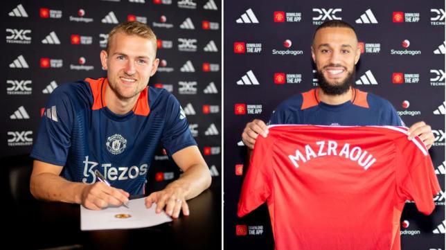 Manchester United player reacts hilariously to Matthijs de Ligt and Noussair Mazraoui signing