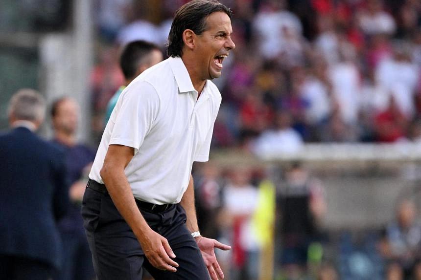 Inzaghi vents frustration as Inter lose lead in late draw at Genoa