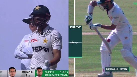 Shan Masood engages in heated exchange with umpire following controversial dismissal against Bangladesh, as Michael Gough faces backlash for 'questionable decision'