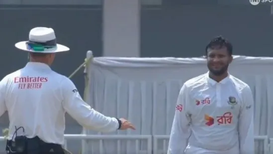 Shakib Al Hasan's outburst: Throws ball at Mohammad Rizwan, receives stern rebuke from umpire