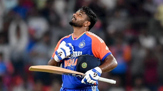 Sanju Samson's explosive 40-ball century dismantles Bangladesh, second-fastest by an Indian in T20I history