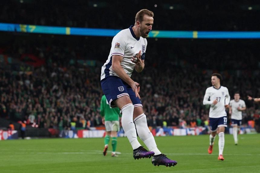 England dominates Ireland with a second-half goal spree