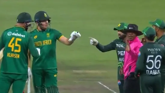 Tensions flare as Babar Azam shoves Haris Rauf and Rizwan exchanges words with South African players in heated exchange